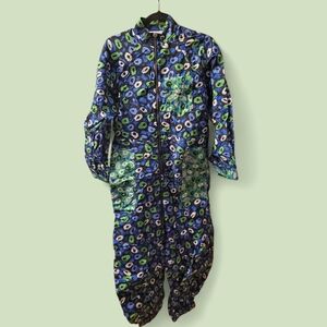 Diane Von Furstenberg TARGET leopard print onesie boiler suit size small